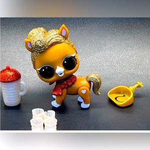 LOL Surprise Doll Pets Series 4 GLITTER THE QUEEN’S PONY The Pony Rare Pet Horse